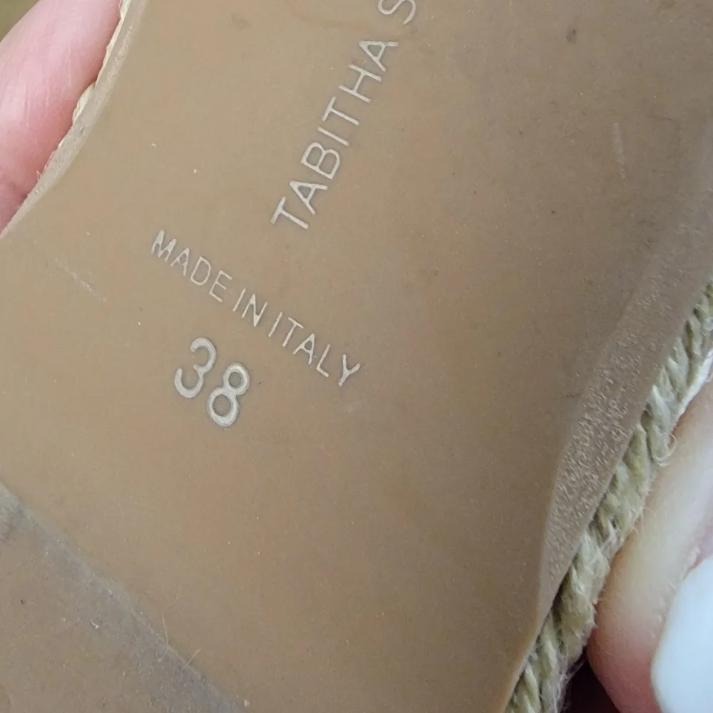 Tabitha Simmons Heli Bow Slide Sandal Fairy Print Black & White - Picture 4 of 8